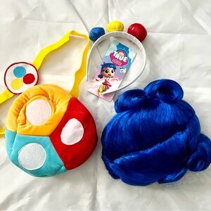 True and the Rainbow Kingdom Blue Wig, Headband and Backpack